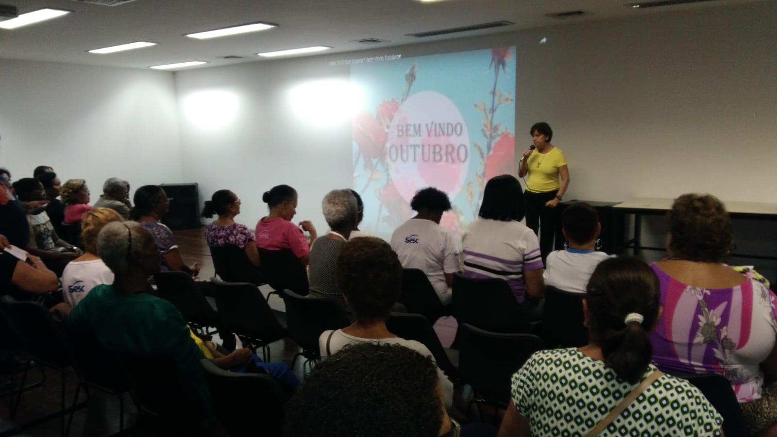 Palestra de saúde e bem-estar para colaboradores